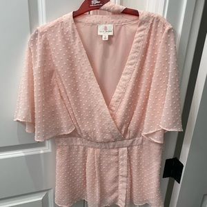 Julie Brown Pink Blouse Size 10